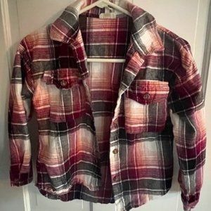Self Esteem, Girls Flannel Shirt, Size Medium